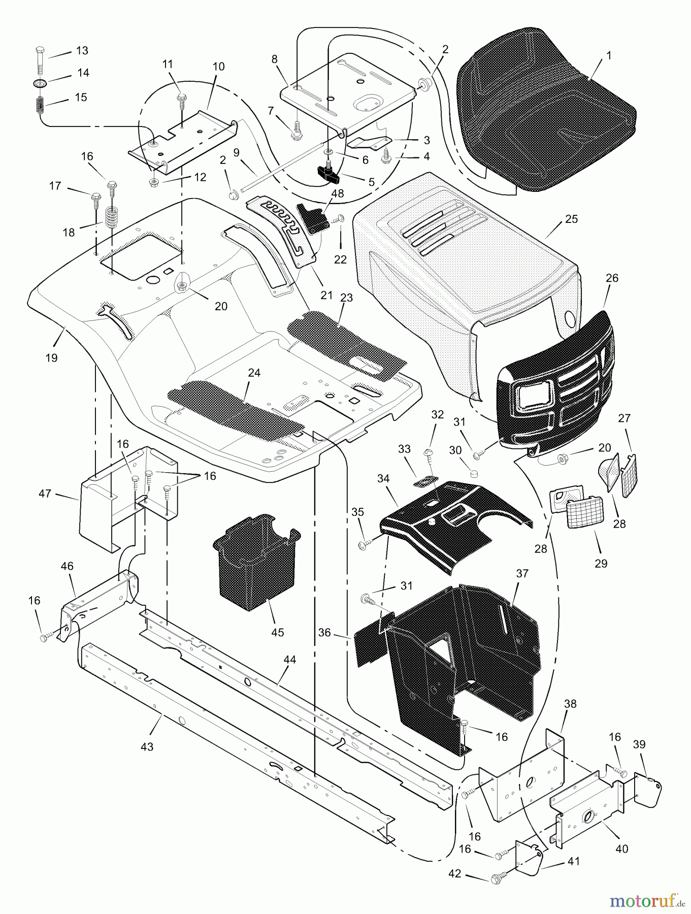 Murray Rasen- und Gartentraktoren 425003x71A - B&S/Murray 42