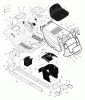 Murray 425004x99B - B&S/ 42" Lawn Tractor (2004) (AAFES) Ersatzteile Chassis & Hood