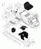 Murray 425005x8B - Scotts 42" Lawn Tractor (2004) (Home Depot) Ersatzteile Chassis & Hood