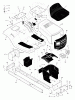 Murray 425007x92B - B&S/ 42" Lawn Tractor (2003) (Walmart) Ersatzteile Chassis & Hood