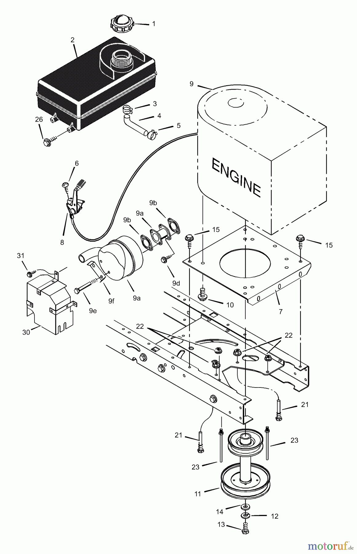 Murray Rasen- und Gartentraktoren 425008x31A - Scotts 42