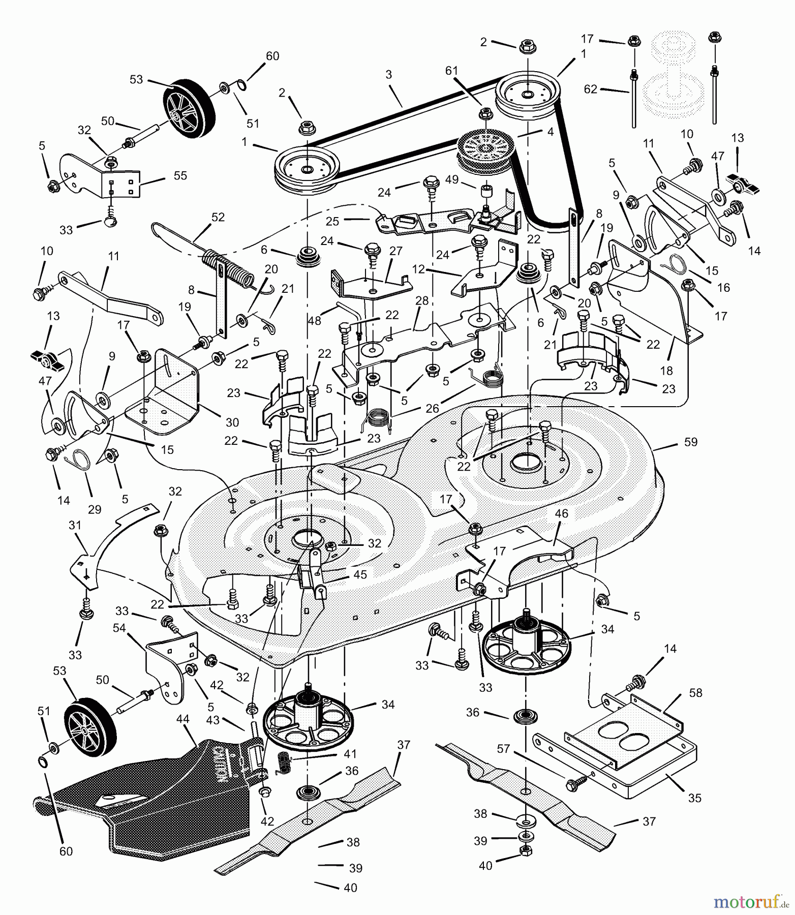  Murray Rasen- und Gartentraktoren 425008x31A - Scotts 42