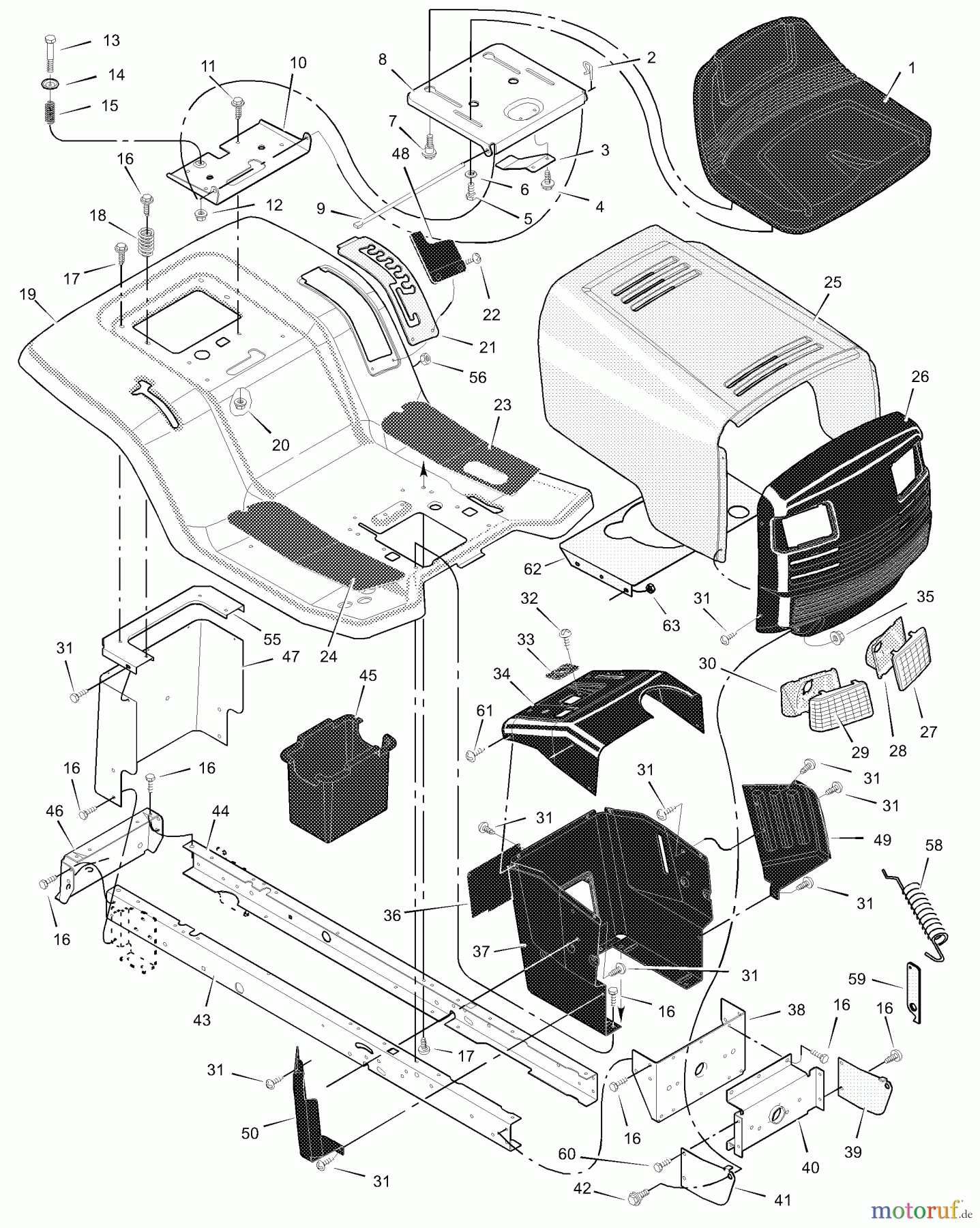 Murray Rasen- und Gartentraktoren 425009x31A - Scotts 42