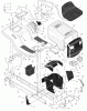 Murray 425009x31A - Scotts 42" Lawn Tractor (2002) (Home Depot) Ersatzteile Chassis & Hood