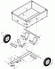 Murray 425009x8A - Scotts 42" Lawn Tractor (2002) (Home Depot) Ersatzteile Utility Dump Cart (part 1)