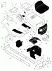Murray 42500A - 42" Lawn Tractor (1998) Ersatzteile Chassis & Hood