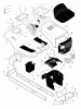Murray 42500B - 42" Lawn Tractor (1999) Ersatzteile Chassis & Hood
