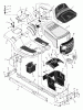 Murray 42500C - 42" Lawn Tractor (2000) Ersatzteile Chassis & Hood