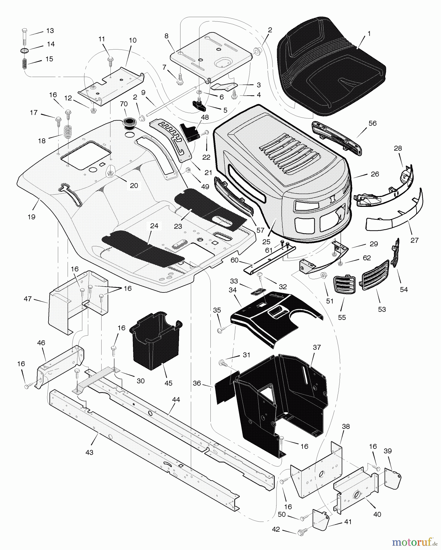 Murray Rasen- und Gartentraktoren 425015x92A - B&S/Murray 42