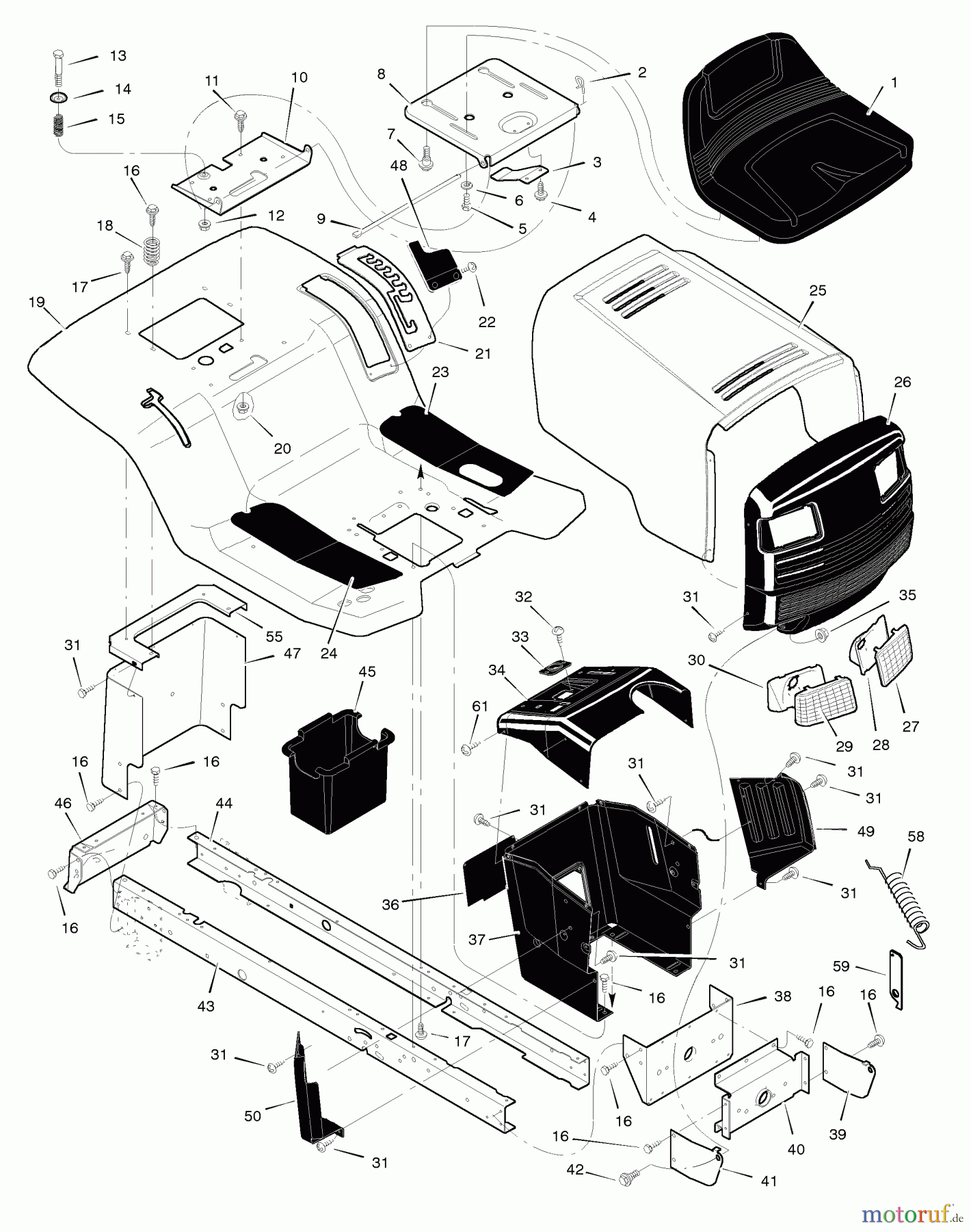 Murray Rasen- und Gartentraktoren 42505x92A - B&S/Murray 42