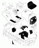 Murray 42506x92A - B&S/ 42" Lawn Tractor (1998) (Walmart) Ersatzteile Chassis & Hood