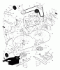 Murray 42510A - 42" Lawn Tractor (1999) Ersatzteile Mower Housing