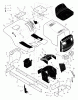 Murray 42511x4A - 42" Lawn Tractor (1999) Ersatzteile Chassis & Hood
