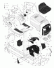 Murray 42514x31A - Scotts 42" Lawn Tractor (2000) (Home Depot) Ersatzteile Chassis & Hood