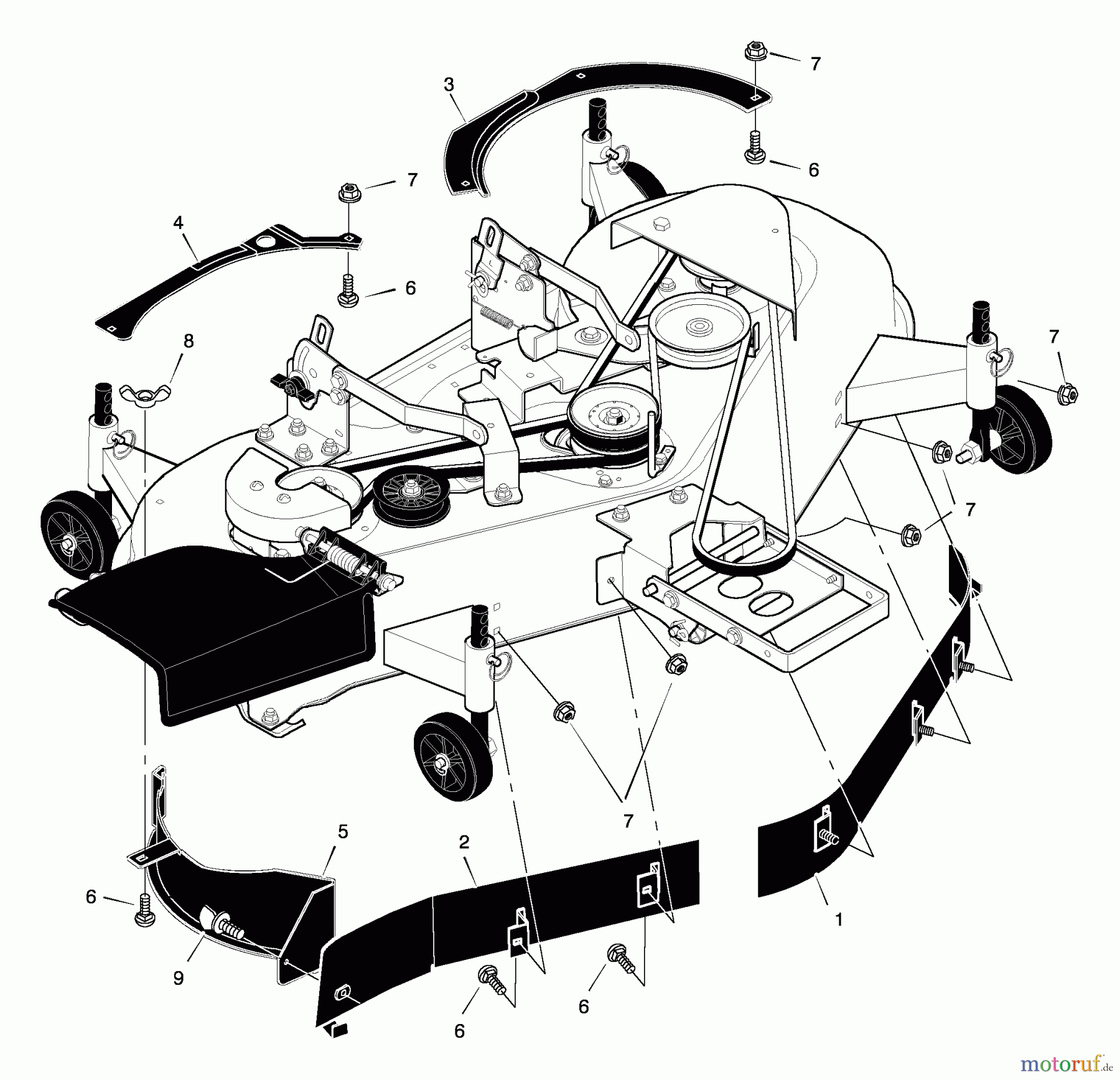 Murray Rasenmäherzubehör 24765x8A - Scotts Accessory Kit (1998) (Home Depot) Baffle Assembly