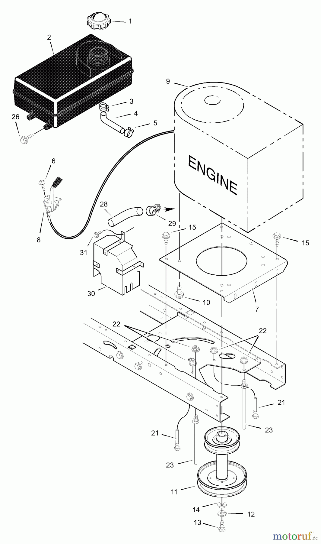 Murray Rasen- und Gartentraktoren 42514x8A - Scotts 42