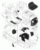 Murray 42516x92A - B&S/ 42" Lawn Tractor (2000) (Walmart) Ersatzteile Chassis & Hood