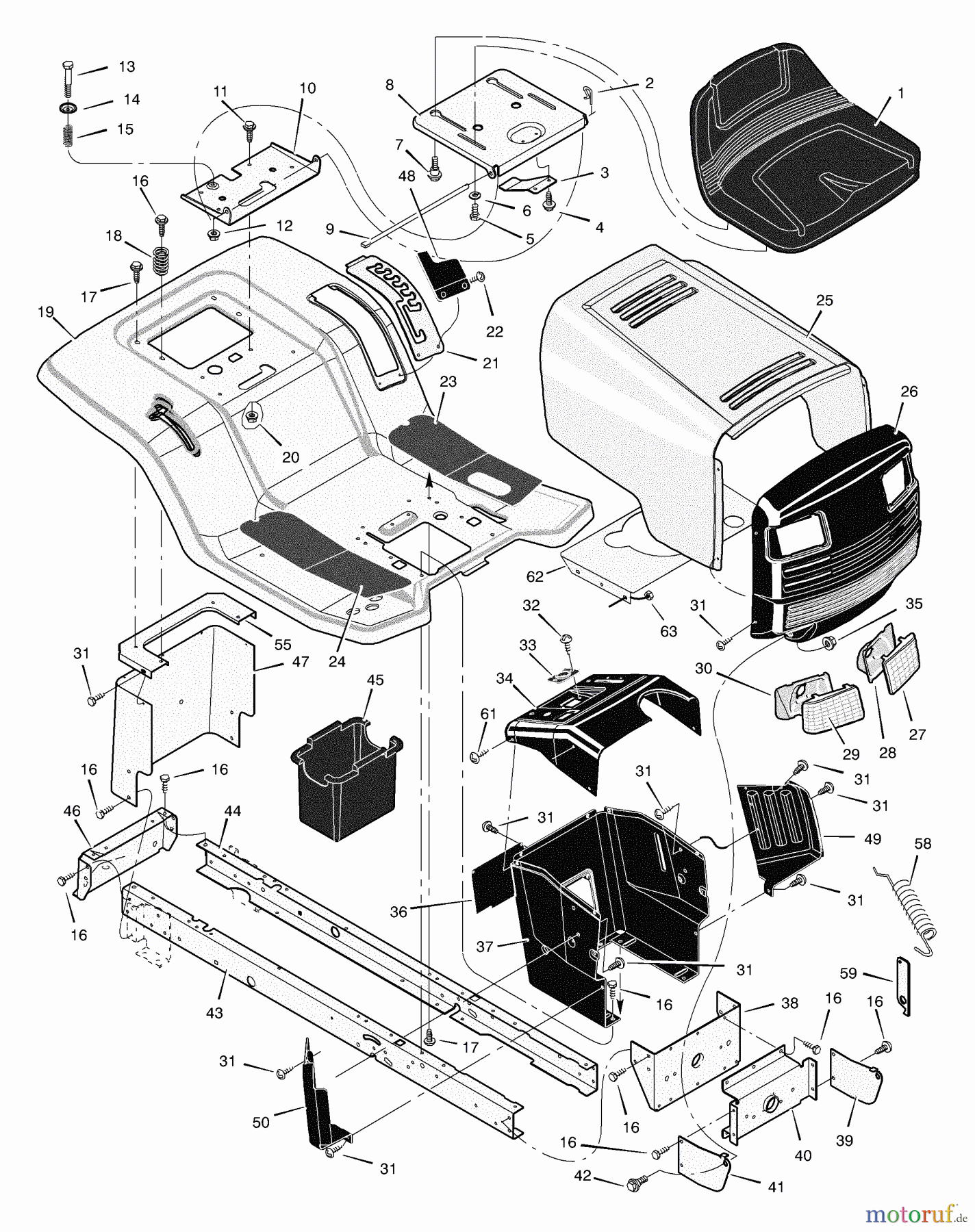 Murray Rasen- und Gartentraktoren 42516x92B - B&S/Murray 42