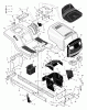Murray 42516x92B - B&S/ 42" Lawn Tractor (2001) (Walmart) Ersatzteile Chassis & Hood