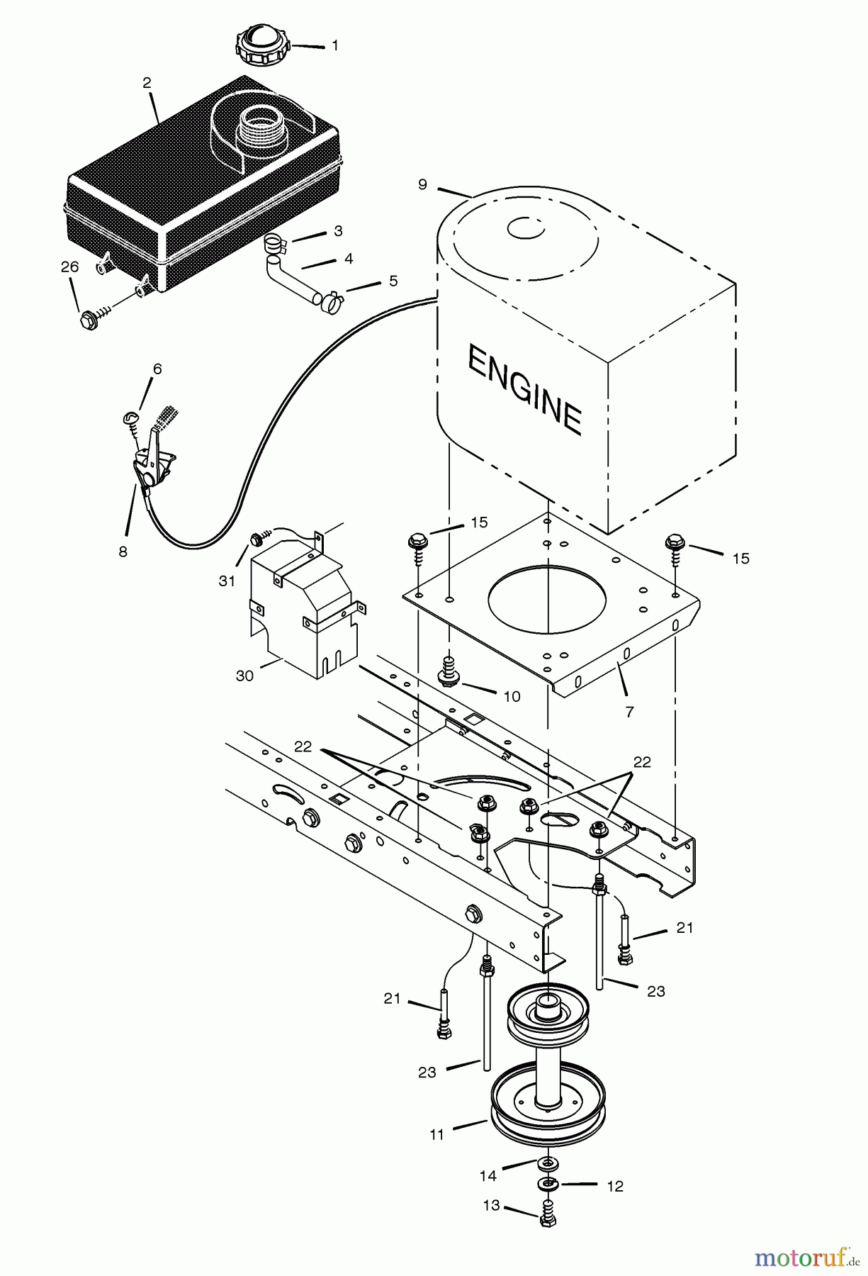 Murray Rasen- und Gartentraktoren 425303x92A - B&S/Murray 42