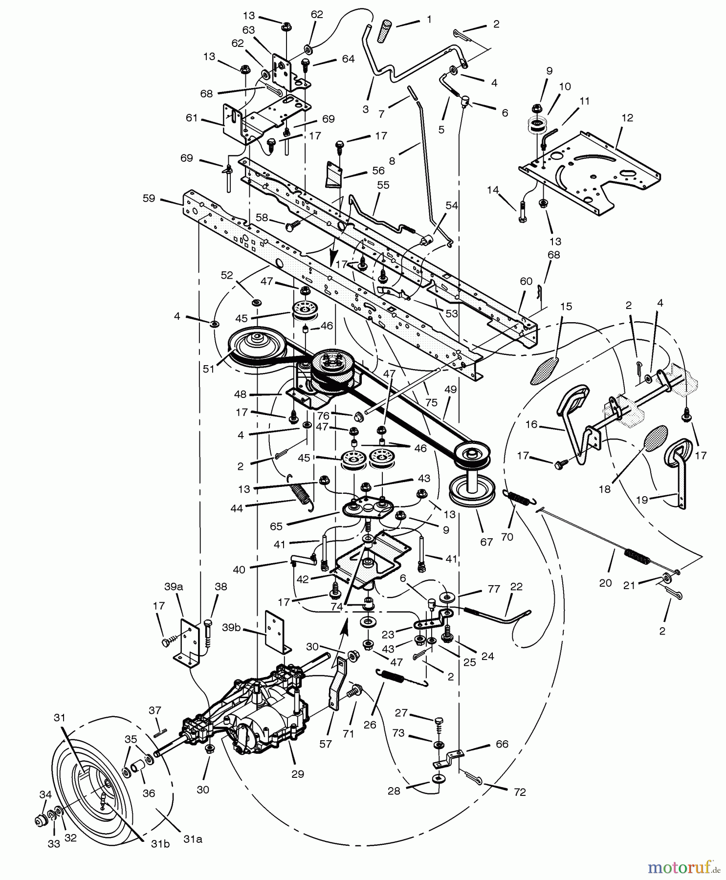 Murray Rasen- und Gartentraktoren 425303x92A - B&S/Murray 42
