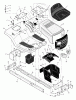 Murray 425303x92B - B&S/ 42" Lawn Tractor (2003) (Walmart) Ersatzteile Chassis & Hood