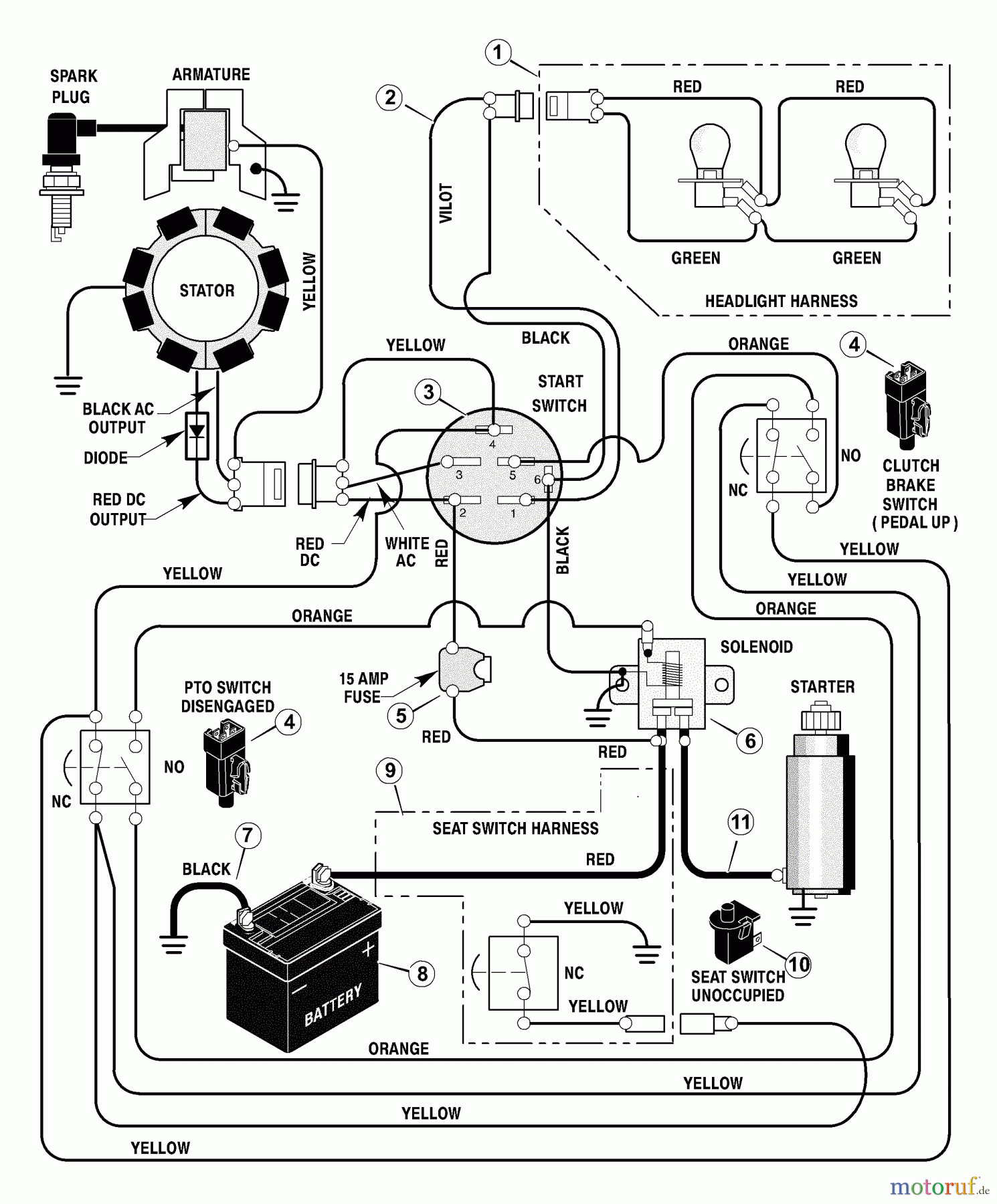 Murray Rasen- und Gartentraktoren 425303x92B - B&S/Murray 42