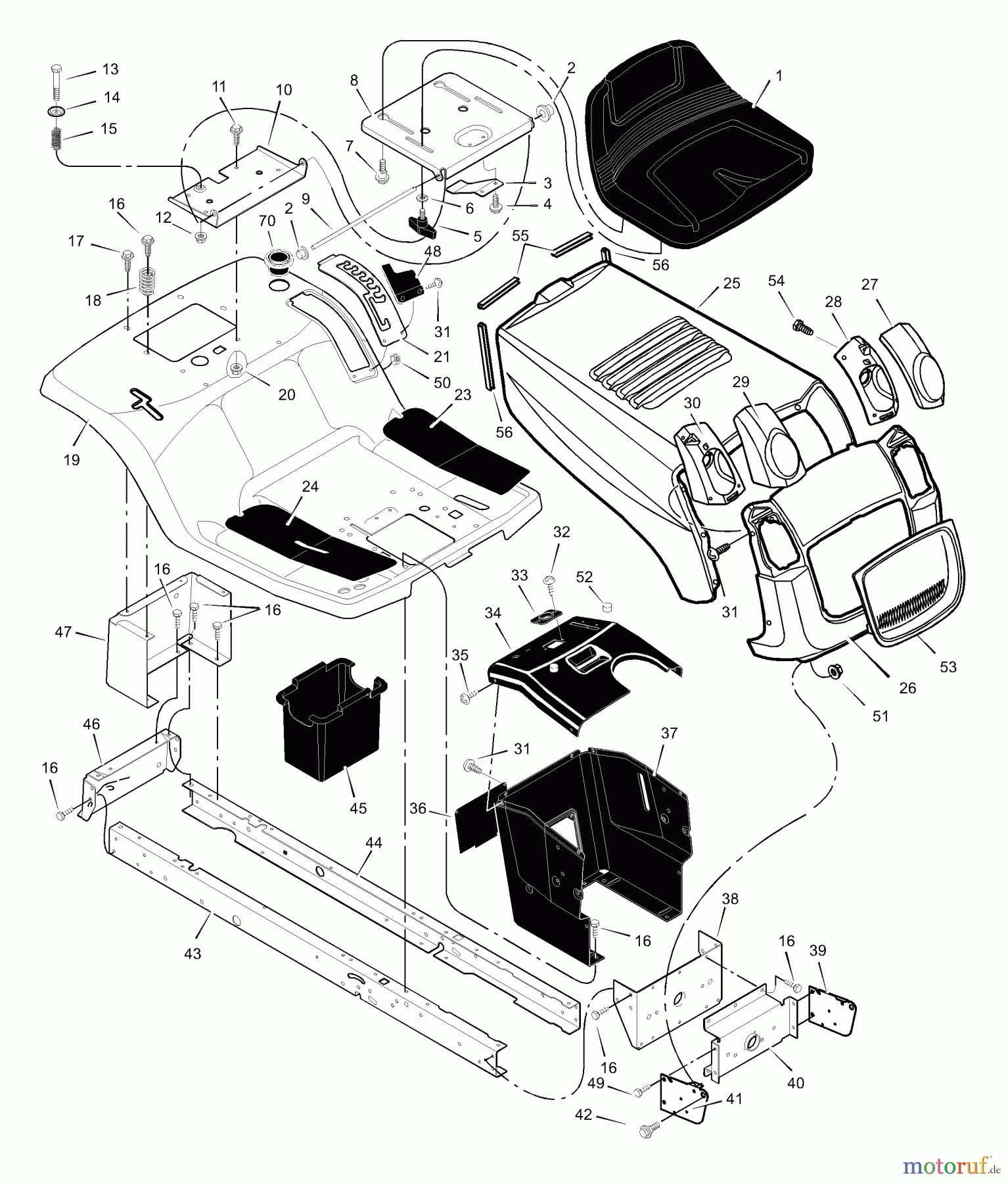 Murray Rasen- und Gartentraktoren 425306x48A - B&S/Murray 42