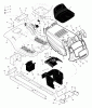 Murray 425308x31A - Scotts 42" Lawn Tractor (2005) (Home Depot) Ersatzteile Chassis & Hood