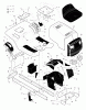 Murray 42534x30A - 42" Lawn Tractor (1998) Ersatzteile Chassis & Hood