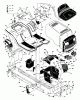 Murray 42536x192A - B&S/ 42" Lawn Tractor (1997) (Walmart) Ersatzteile Chassis & Hood