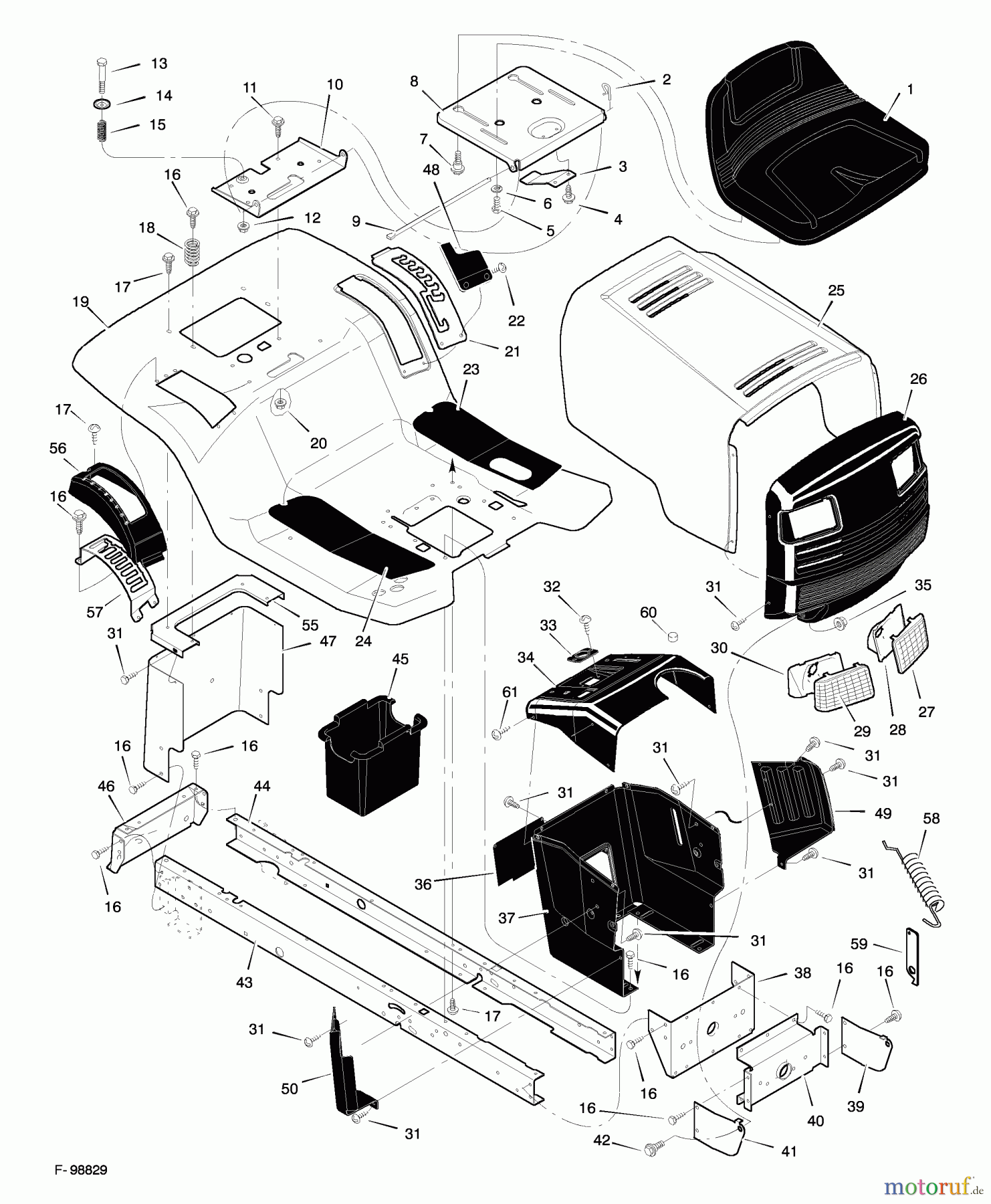  Murray Rasen- und Gartentraktoren 42539A - Murray 42