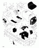 Murray 42539A - 42" Lawn Tractor (1998) Ersatzteile Chassis & Hood