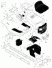 Murray 42541B - 42" Lawn Tractor (1998) Ersatzteile Chassis & Hood