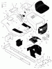 Murray 42542C - 42" Lawn Tractor (1998) Ersatzteile Chassis & Hood