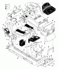 Murray 42542x6A - Ultra 42" Lawn Tractor (1997) Ersatzteile Chassis & Hood