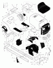 Murray 42544x31A - Scotts 42" Lawn Tractor (1998) (Home Depot) Ersatzteile Chassis & Hood