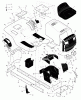 Murray 42544x8A - Scotts 42" Lawn Tractor (1998) (Home Depot) Ersatzteile Chassis & Hood
