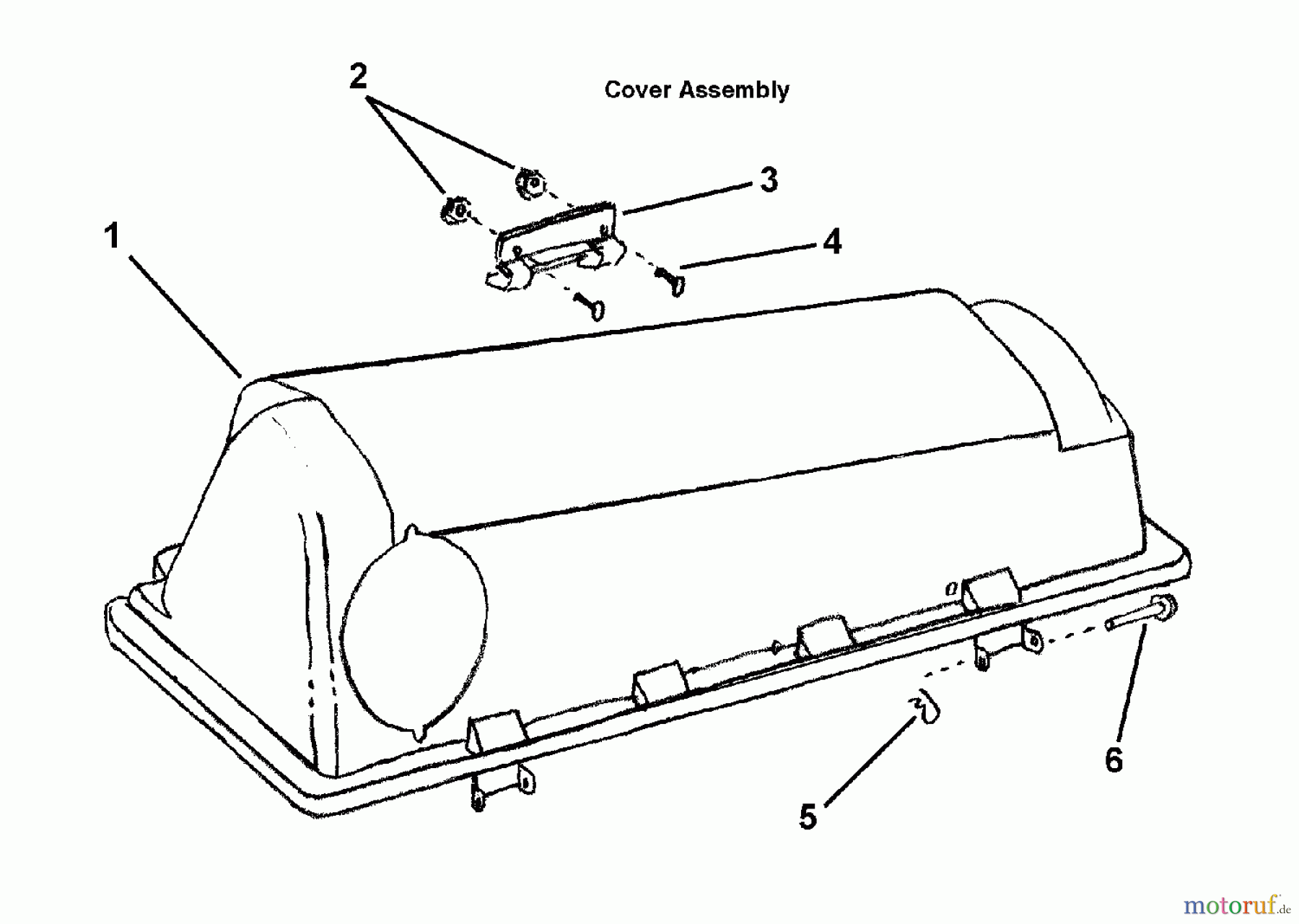 Murray Rasenmäherzubehör 7600069 - Murray Triple Bag Grass Catcher Cover Assembly