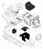 Murray 425604x99A - B&S/ 42" Lawn Tractor (2004) (AAFES) Ersatzteile Chassis & Hood