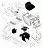 Murray 425604x99C - B&S/ 42" Lawn Tractor (2005) (AAFES) Ersatzteile Chassis & Hood