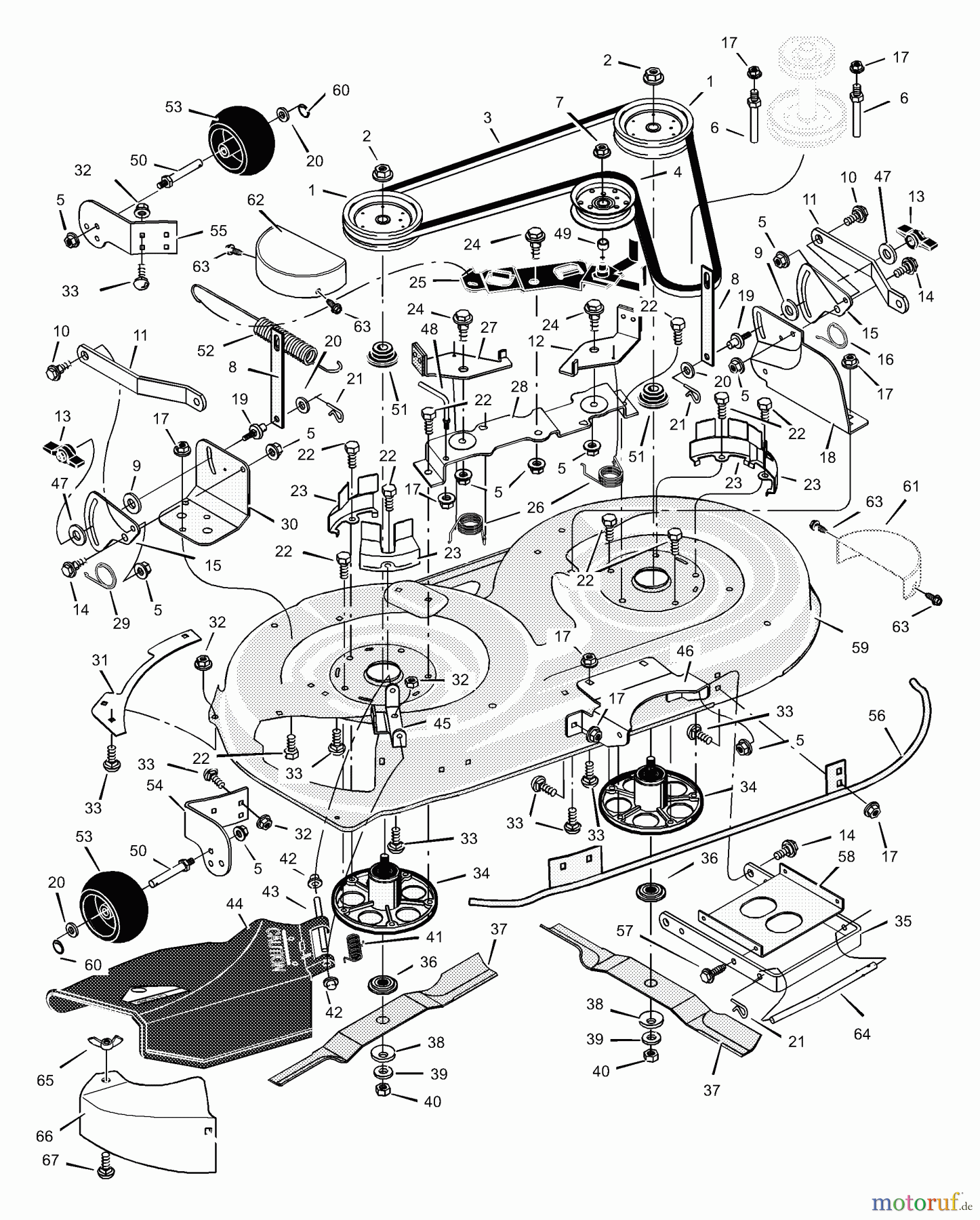 Murray Rasen- und Gartentraktoren 425605x692A - Stanley 42