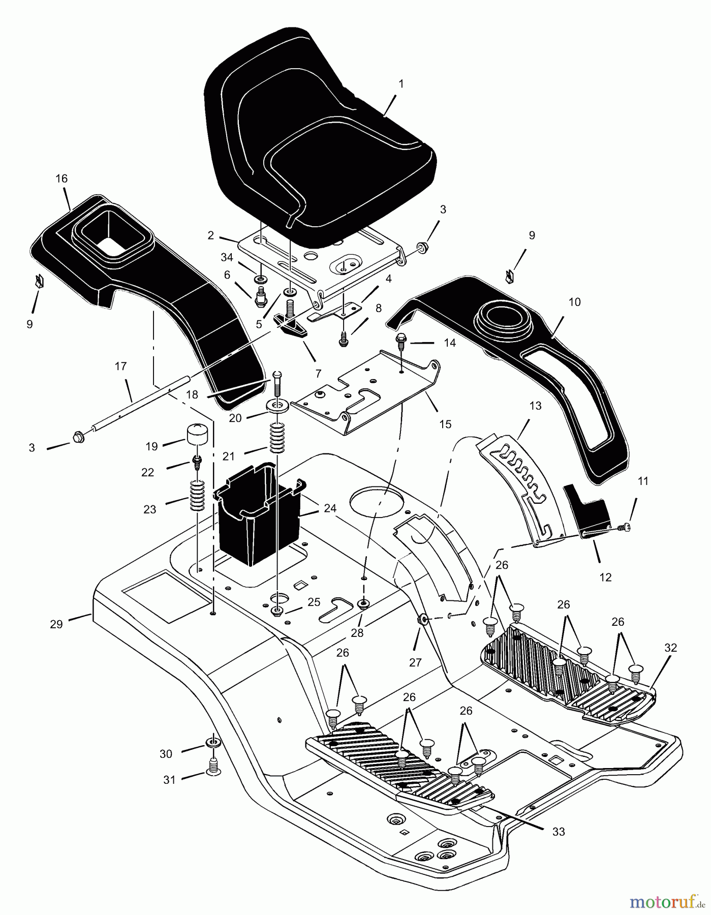 Murray Rasen- und Gartentraktoren 425605x692A - Stanley 42