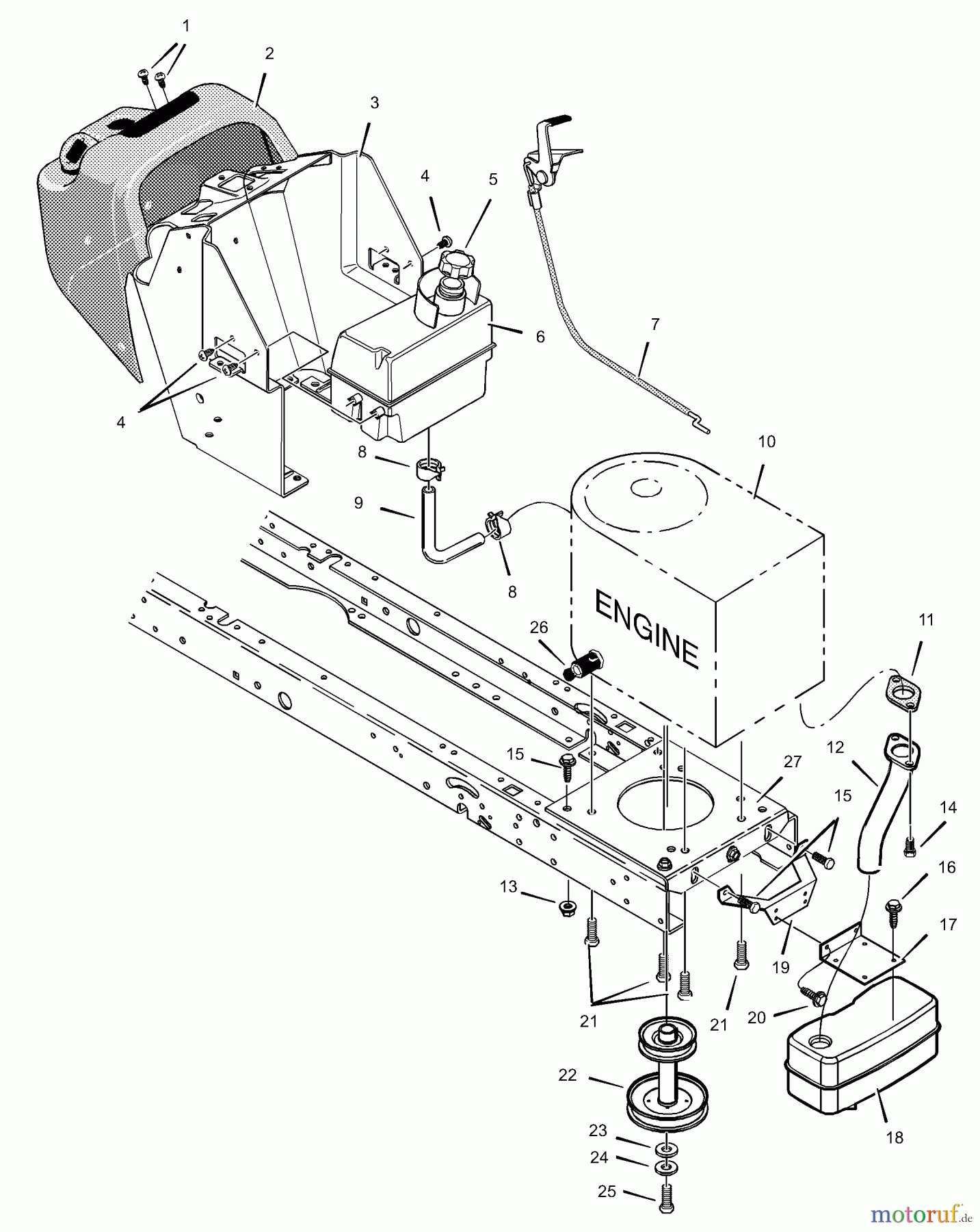 Murray Rasen- und Gartentraktoren 425605x692B - Stanley 42