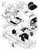 Murray 42560x92A - B&S/ 42" Lawn Tractor (1997) (Walmart) Ersatzteile Chassis & Hood