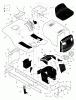 Murray 42560x30A - 42" Lawn Tractor (1998) Ersatzteile Chassis & Hood