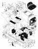 Murray 42560x83A - B&S/ 42" Lawn Tractor (1997) (Walmart) Ersatzteile Chassis & Hood