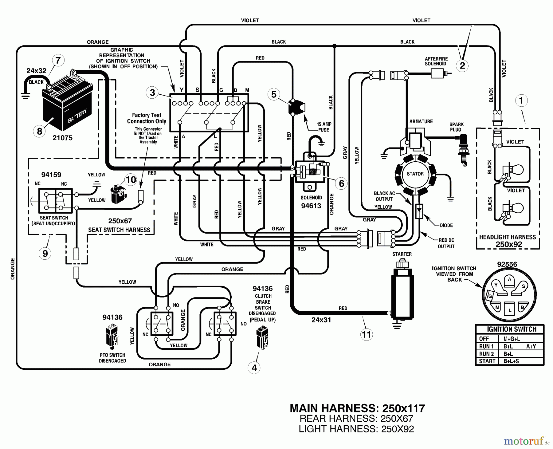 Murray Rasen- und Gartentraktoren 425620x92A - B&S/Murray 42