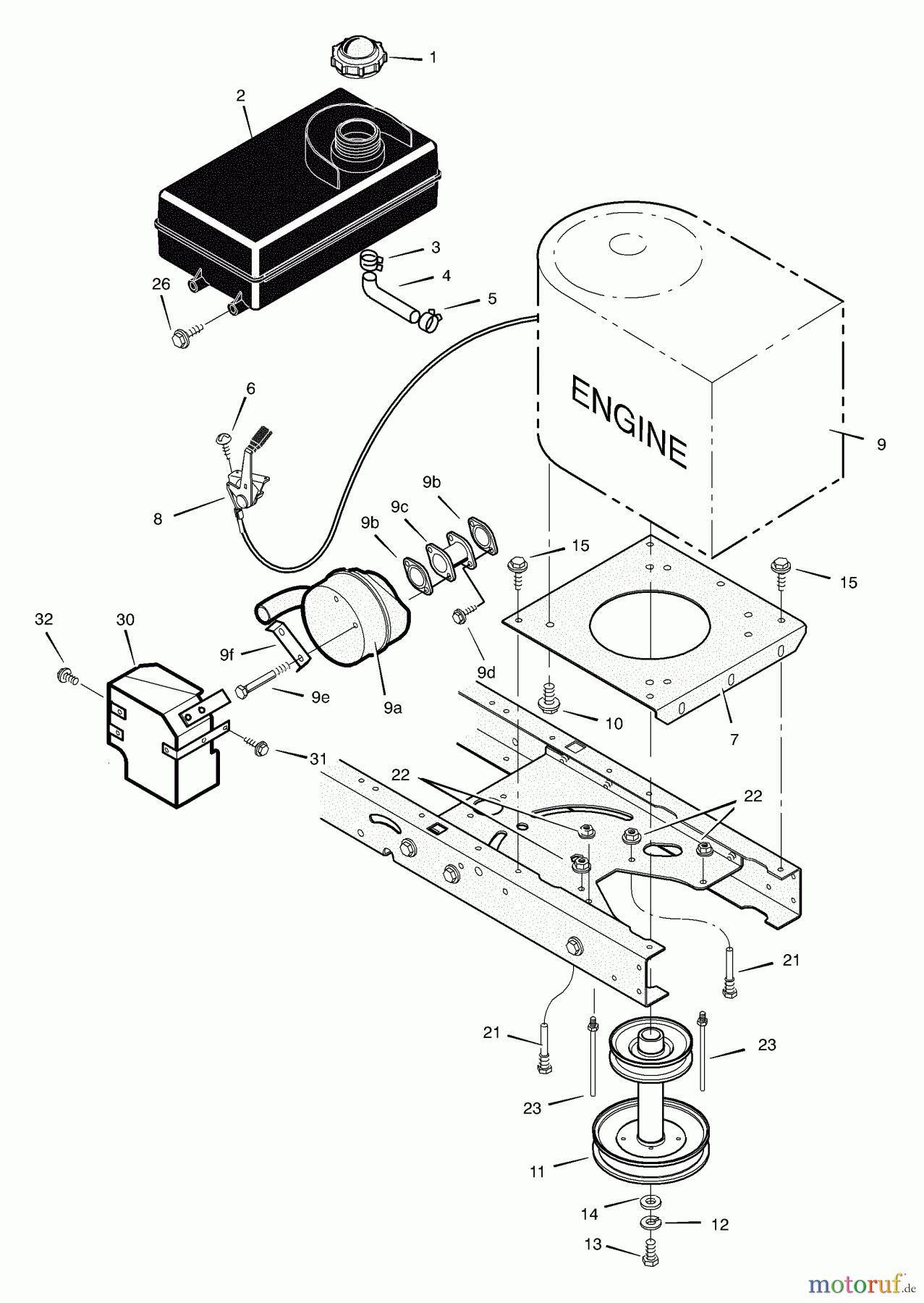 Murray Rasen- und Gartentraktoren 425620x92A - B&S/Murray 42