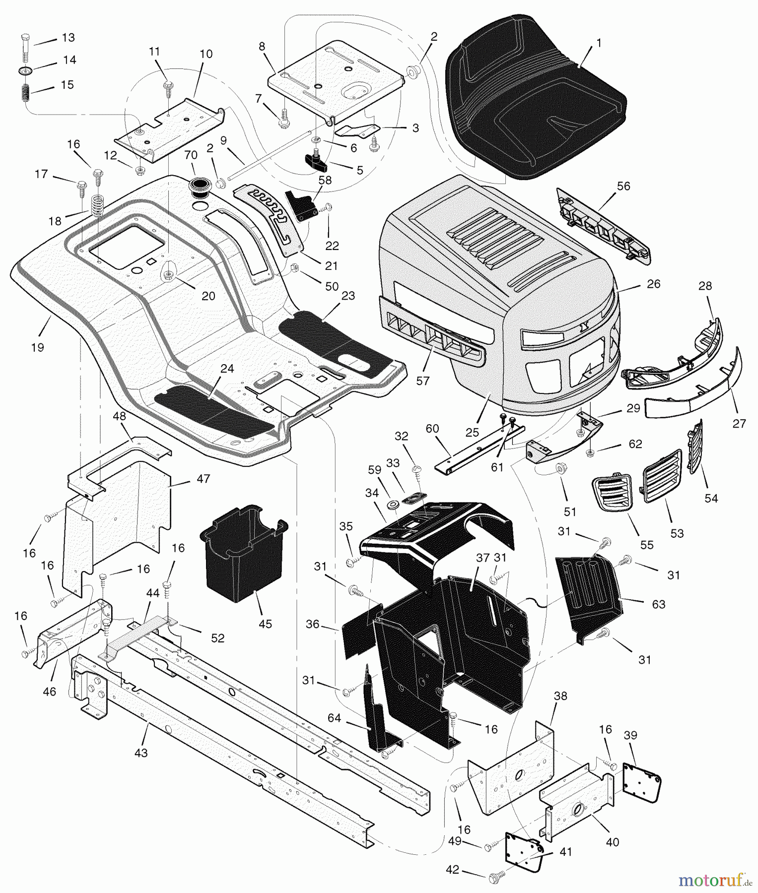 Murray Rasen- und Gartentraktoren 425620x99B - B&S/Murray 42